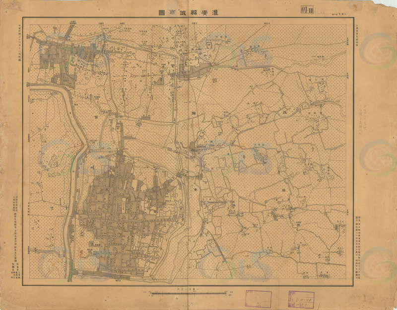 1947年《淮安县城市图》插图