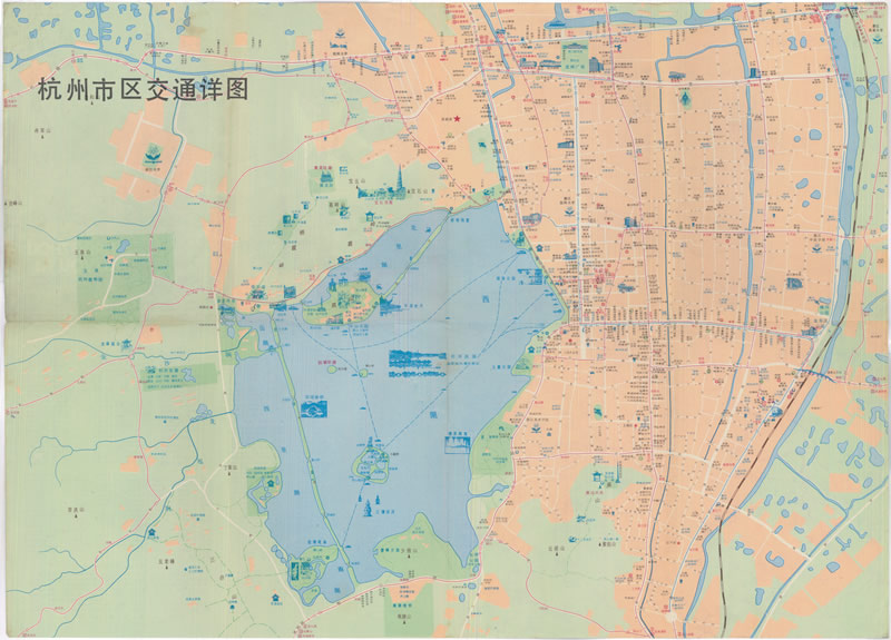 1990年《杭州旅游图》插图1