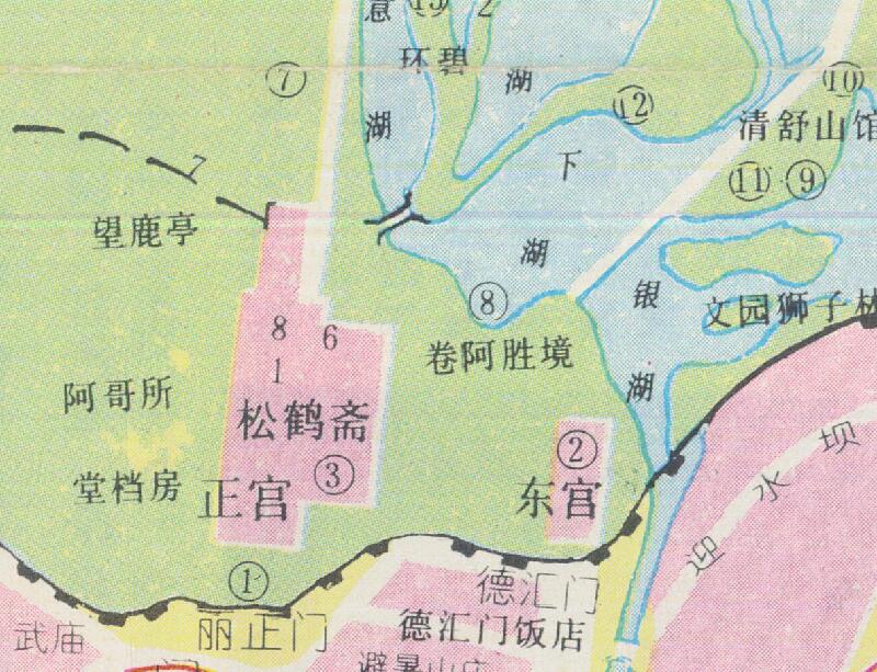 90年代初《承德旅游图》插图2