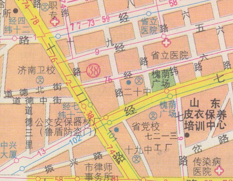 1999年《济南市交通旅游图》插图4