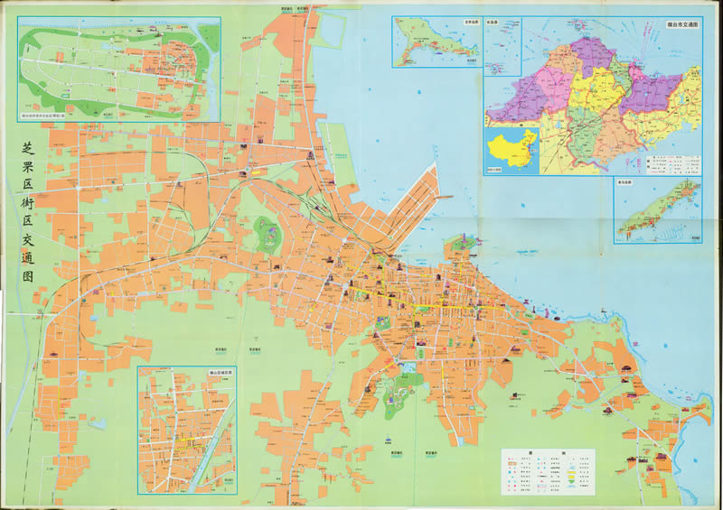 1992年《烟台交通游览图》插图1