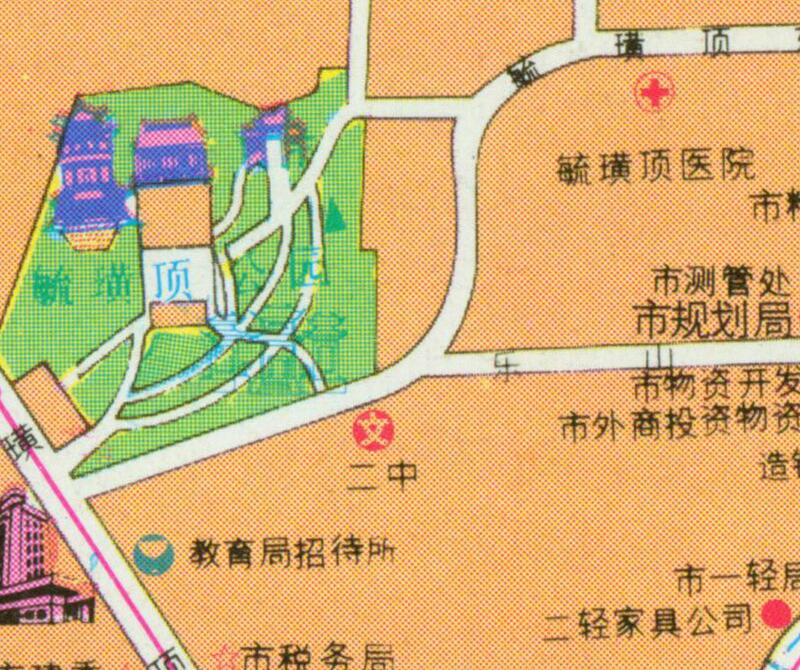 1992年《烟台交通游览图》插图3