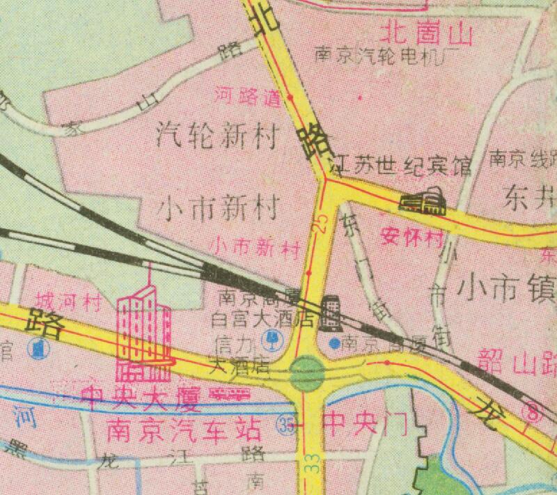 1997年《南京交通旅游图》插图4