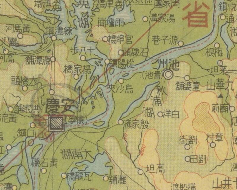 1939年《上海・南京附近》地形图插图2