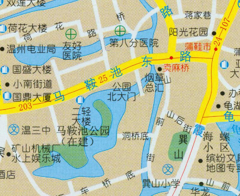 1998年《温州交通旅游图》插图3