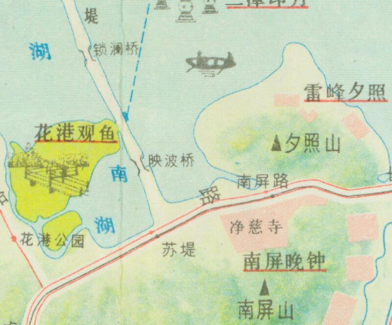 1983年《杭州市交通游览图》插图2
