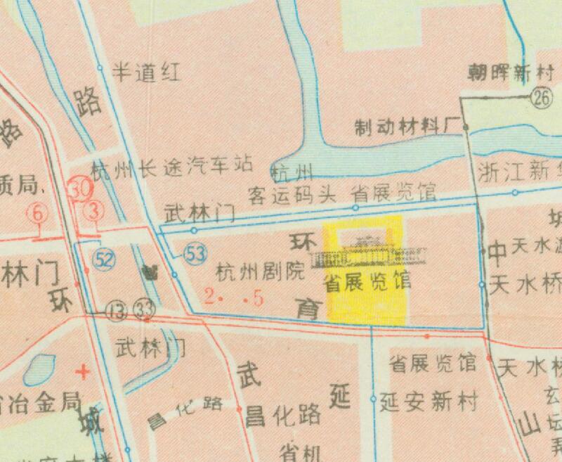 1983年《杭州市交通游览图》插图4