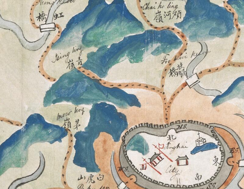 1841年后《定海县舆图》插图1