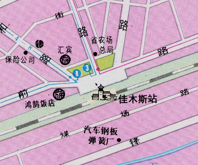 1987年《佳木斯导游图》插图2