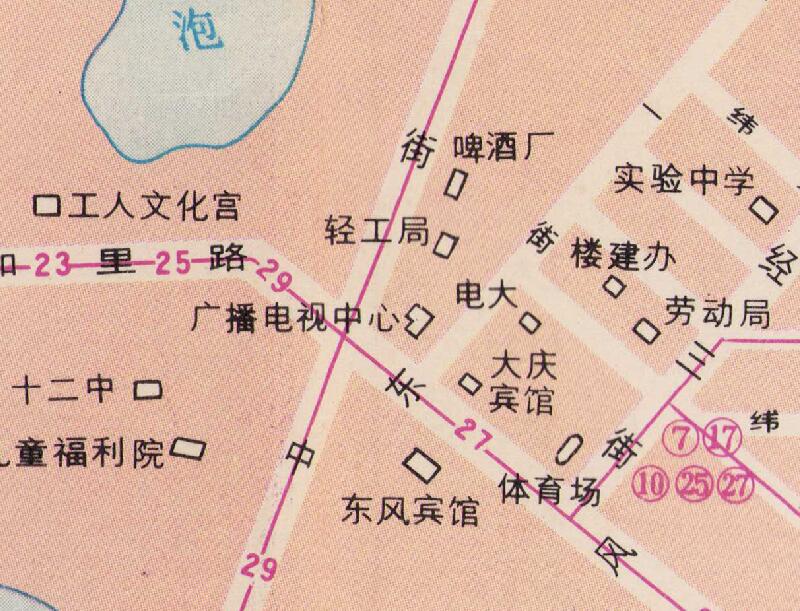 1989年《大庆交通图》插图4