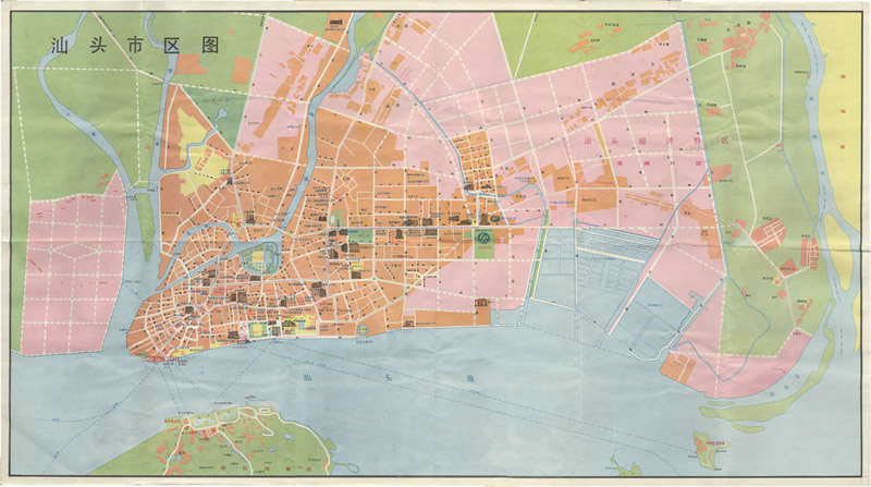 1988年《汕头市交通游览图》插图1