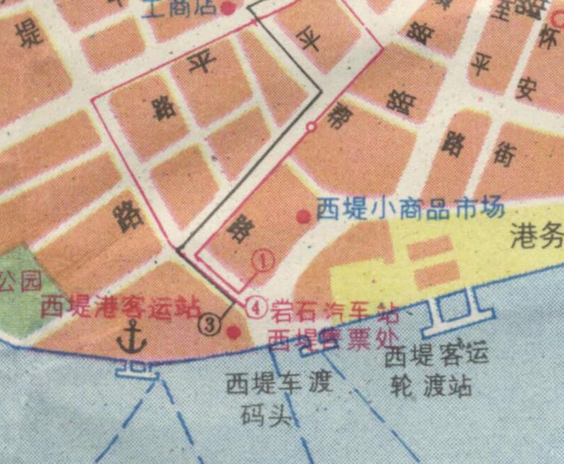 1988年《汕头市交通游览图》插图4