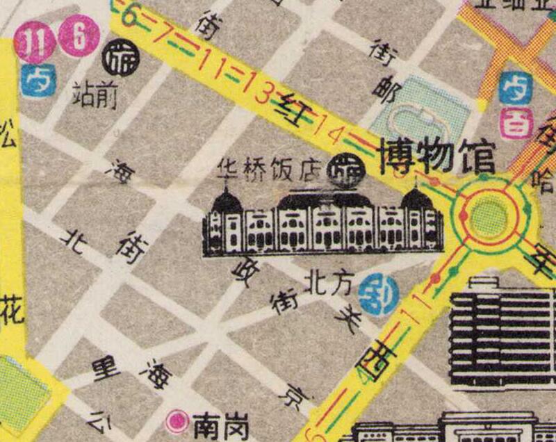 1986年《哈尔滨交通图》插图3