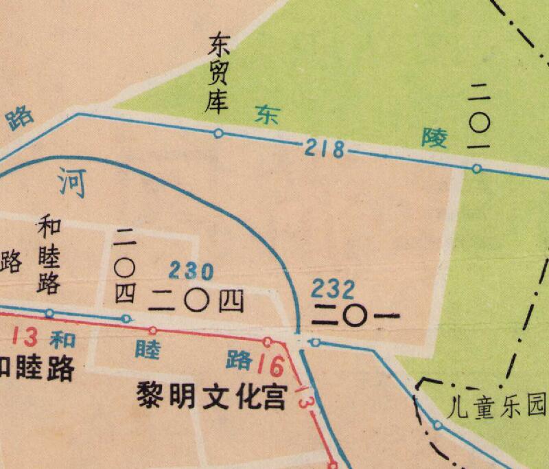 1989年《沈阳交通导游图》插图3