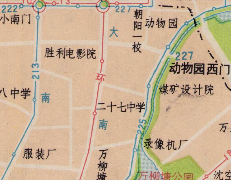 1989年《沈阳交通导游图》插图4