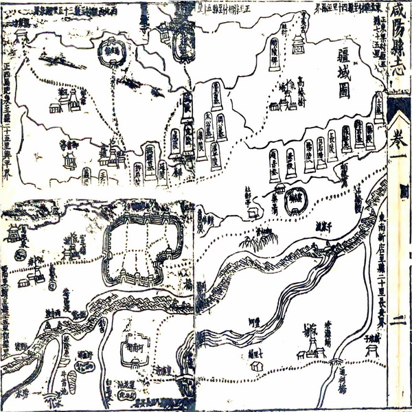 陕西咸阳历史地图大全插图