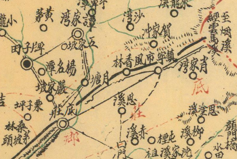 1941-1946年湖南《溆浦县图》插图1