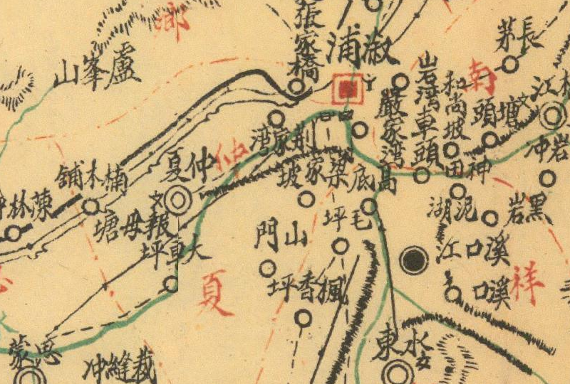 1941-1946年湖南《溆浦县图》插图2