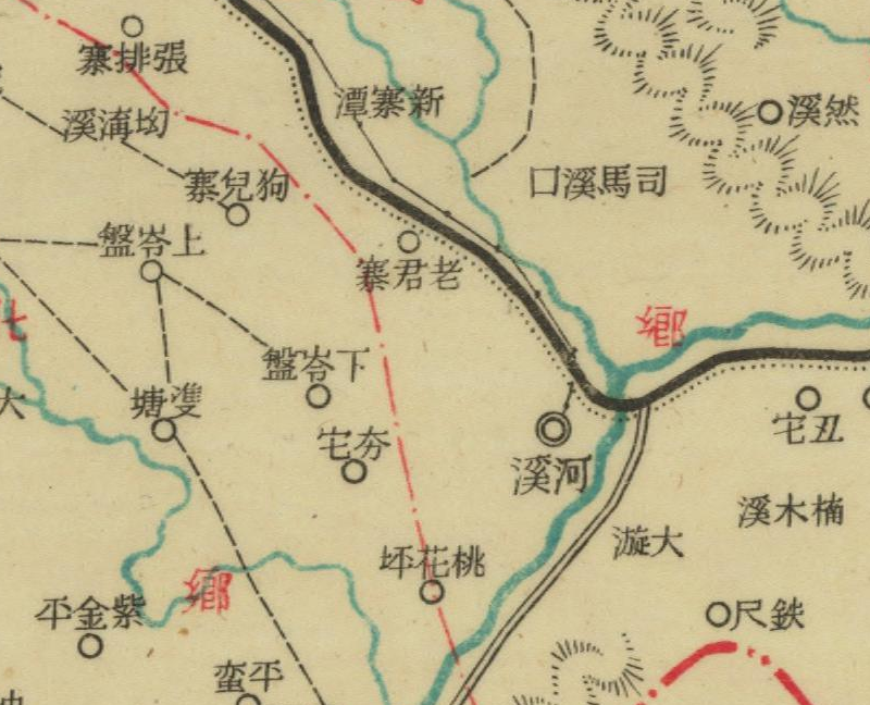 约1943年湖南《乾城县图》插图3