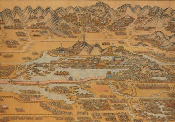 1888年《北京颐和园八旗兵营图》缩略图