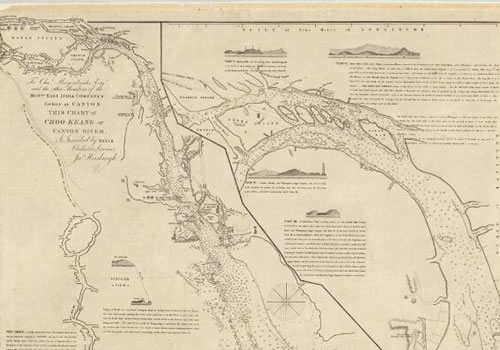 1847年广东珠江地图 中英文对照版缩略图