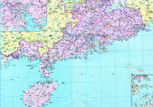 清朝 广东地图全图缩略图