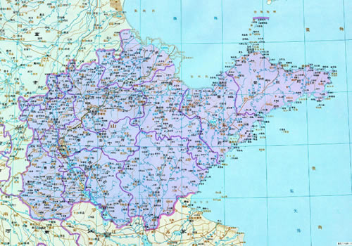清朝 山东地图全图缩略图