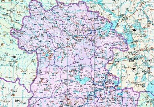 清朝 安徽地图全图高清版缩略图