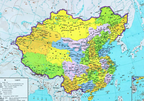 清朝时期历史地图全图 1908年 光绪三十四年地图缩略图