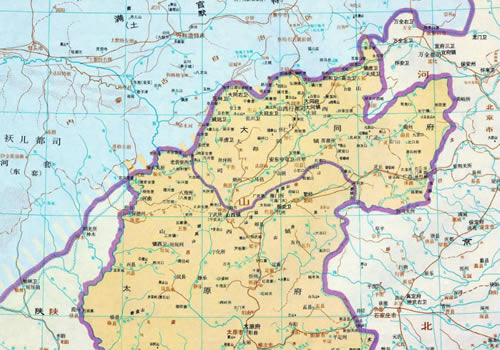 明朝 山西地图全图缩略图