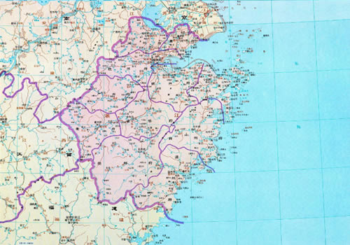 明朝 浙江地图全图缩略图