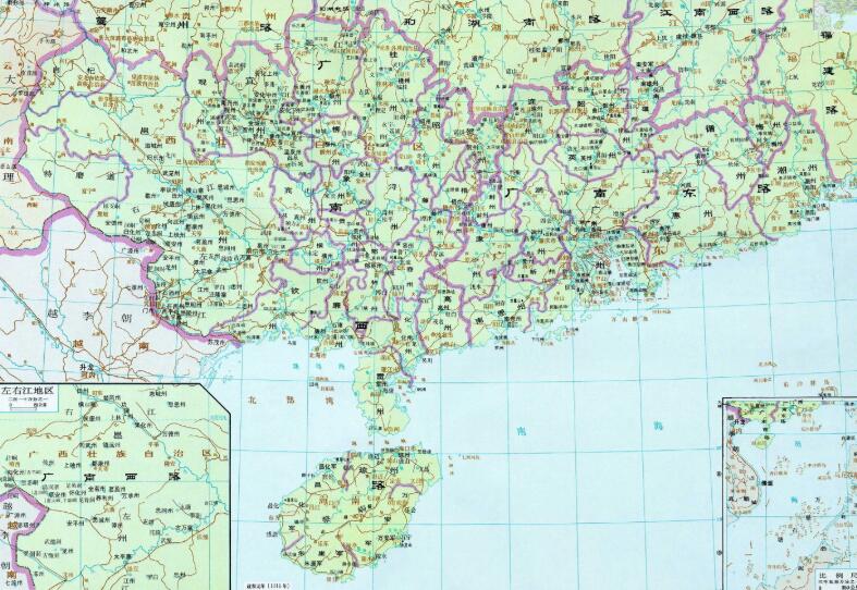 北宋 广南东路、广南西路地图缩略图