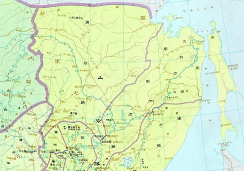 金朝 上京路、咸平路、东京路地图缩略图