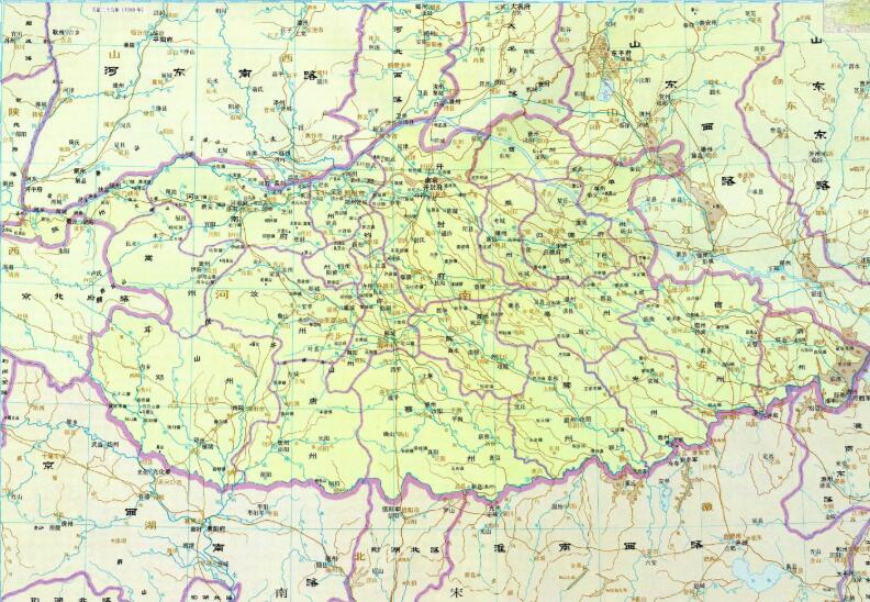 金朝 南京路 地图全图高清版缩略图