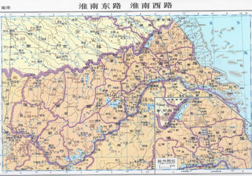 南宋 淮南东路、淮南西路地图缩略图