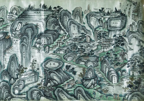 1718-1751年《武夷山九曲溪全图》缩略图