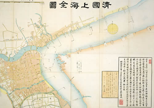 1873年日本绘《清国上海全图》缩略图