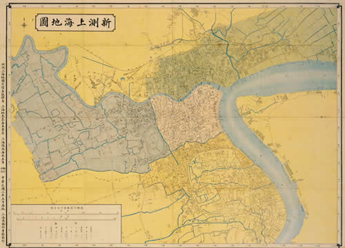 1913年《新测上海地图》缩略图
