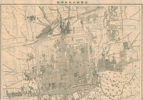 1915年《洛阳城内及四关图》缩略图