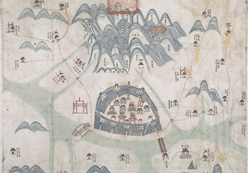 1823年《金华县舆图》缩略图