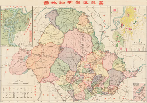 1937年《黑龙江省明细地图》缩略图