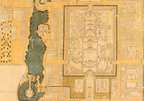 1669年康熙《皇城宫殿衙署图》缩略图