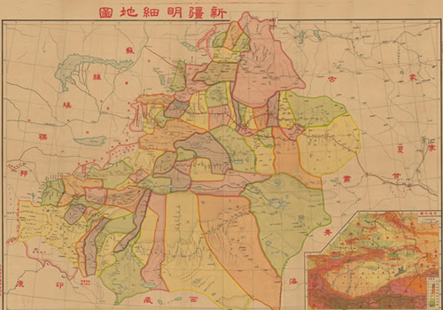 1935年《新疆明细地图》缩略图