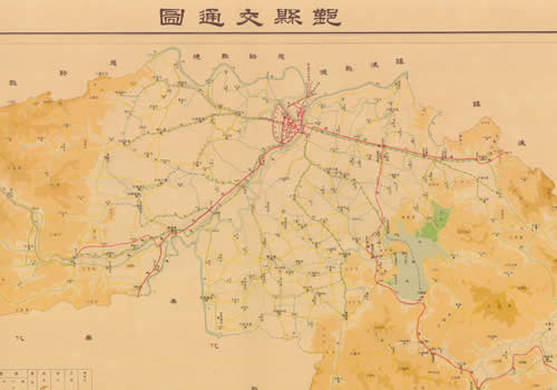 1935年浙江《鄞县交通图》缩略图