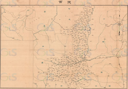 1935年《陕西》地图缩略图