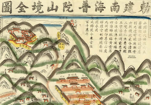 1875年《敕建南海普陀山境全图》缩略图