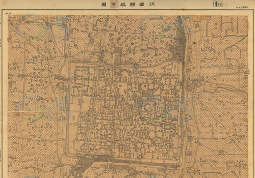 1947年《江都县城市图》缩略图