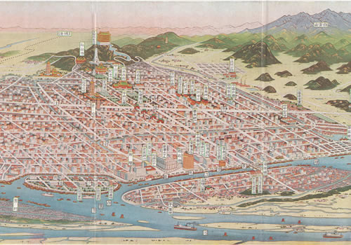 1939-1940年的广州市鸟瞰图缩略图