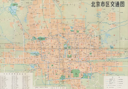 1985年《北京市交通图》缩略图