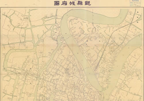 1936年宁波《鄞县城厢图》缩略图